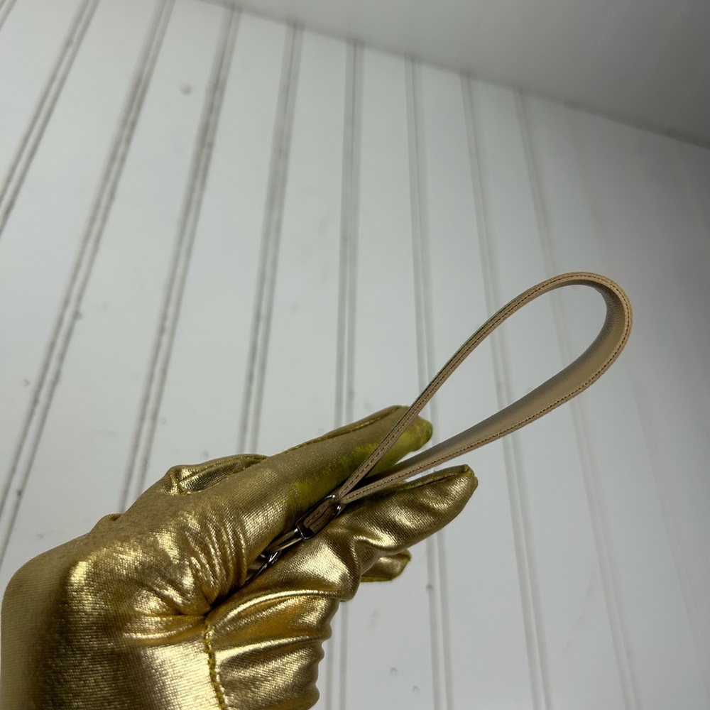 Gucci Green Upcycled Vintage Web Keychain Wristlet Unisex NEW - Picture 2 of 7